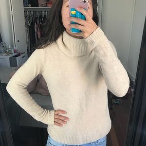 J. Crew cream turtleneck
